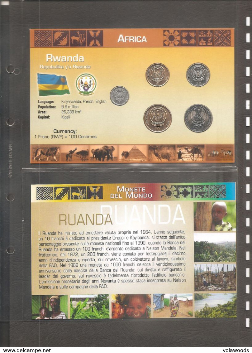 Rwanda - Folder Bolaffi Mint Set FdC Fourth Circulation Series Km22/6 - 2003 - Rwanda