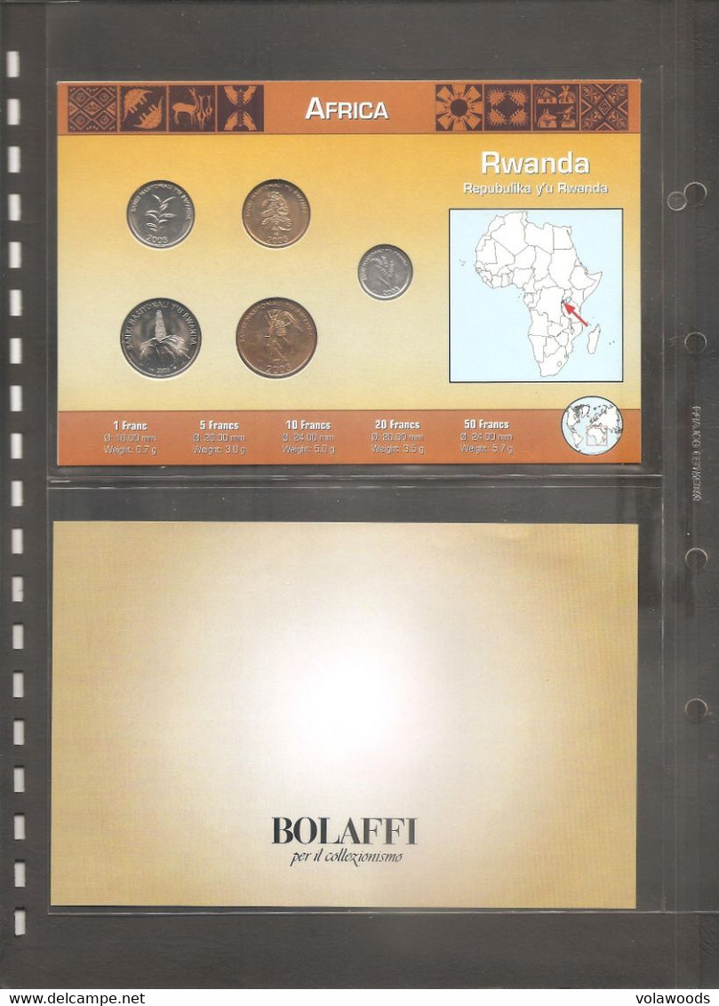 Rwanda - Folder Bolaffi Mint Set FdC Fourth Circulation Series Km22/6 - 2003 - Rwanda
