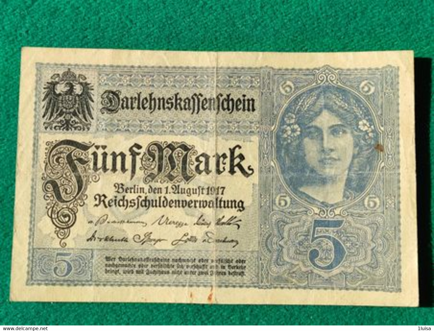 GERMANIA 5 Mark 1917 - 5 Mark