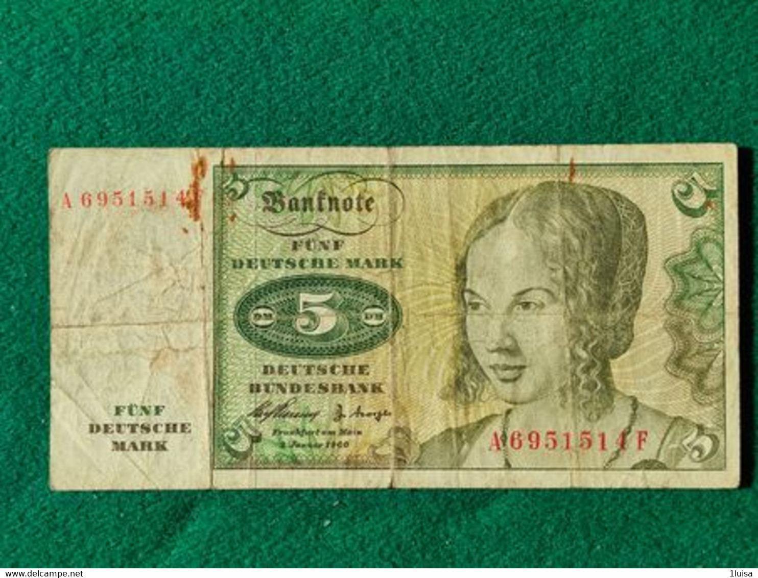 GERMANIA 5 Mark 1960 - 5 DM