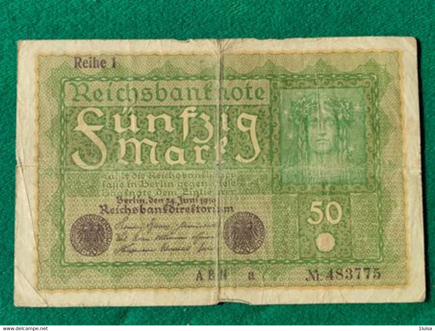 GERMANIA 50 Rentenmark 1919 - 50 Mark