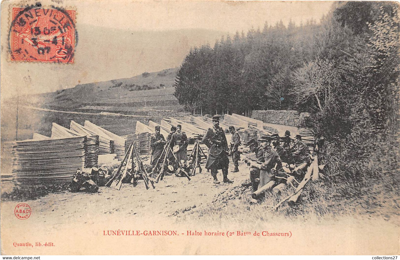 54-LUNEVILLE--GARNISON- HALTE HORAIRE ( 2e BATon DE CHASSEURS) - Luneville