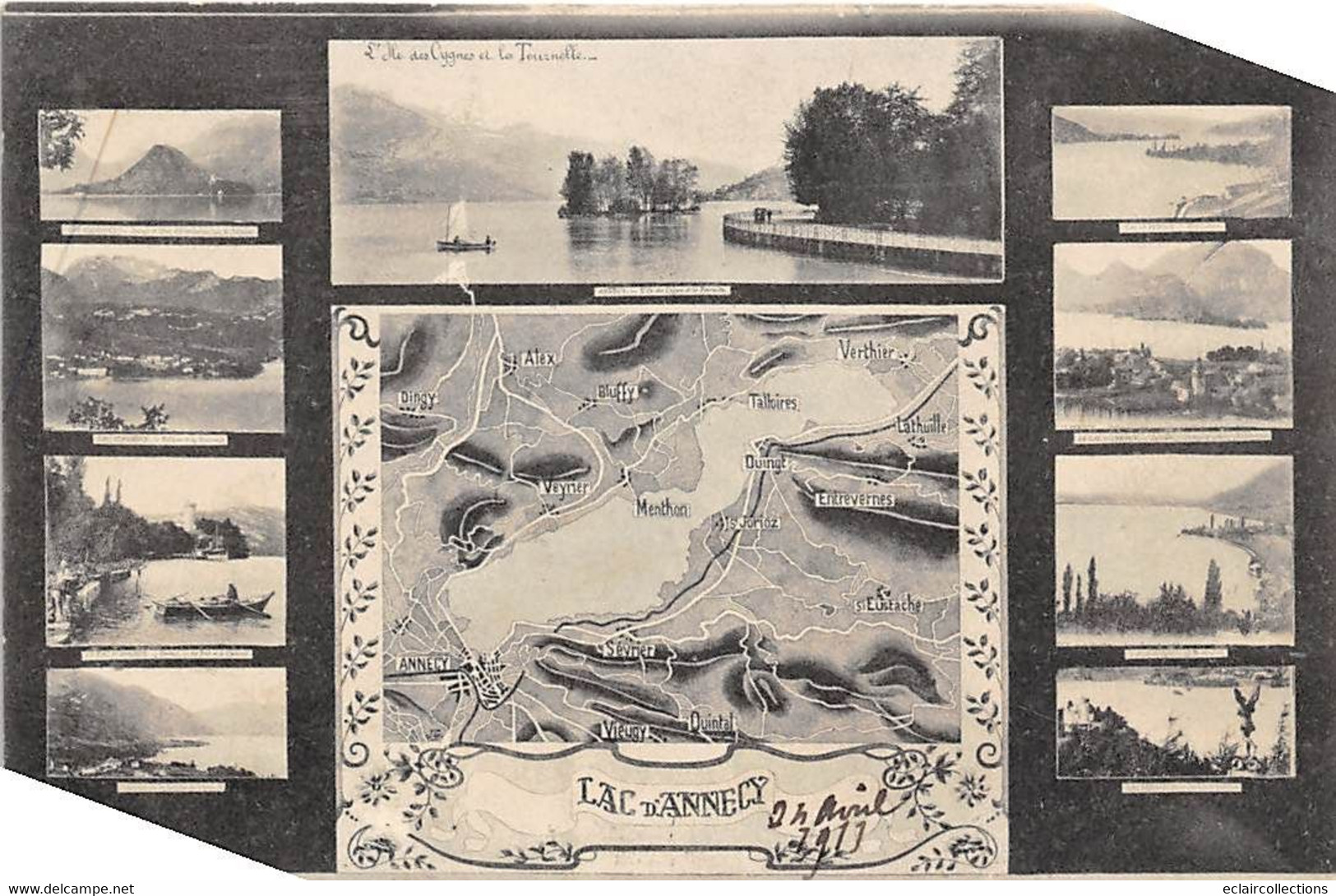 Annecy               74      Le Lac 1 Carte Et 10 Vues    (voir Scan) - Annecy