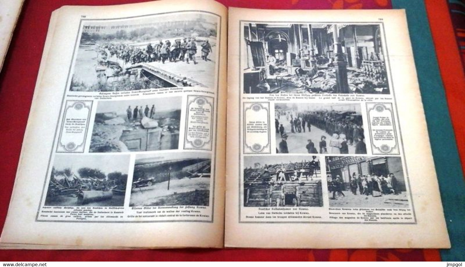 WW1 Illustrierter Kriegs Kurier N°48 Journal Propagande Allemand Ostrolenka Nowo Georgiewsk Kowno Gare Magasins - 1900 - 1949