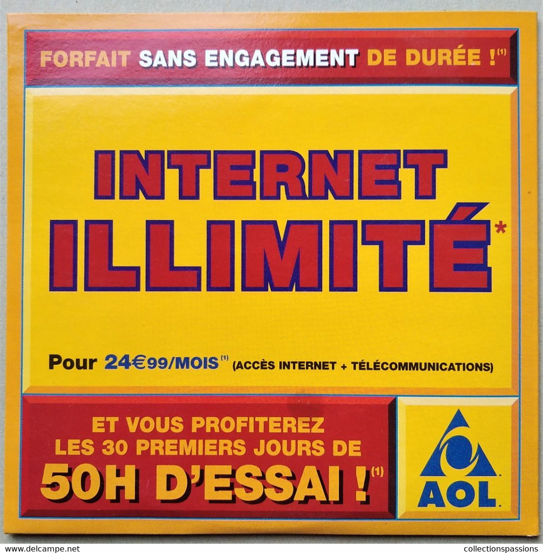- Pochette CD ROM De Connexion Internet - AOL - - Internetanschluss-Sets