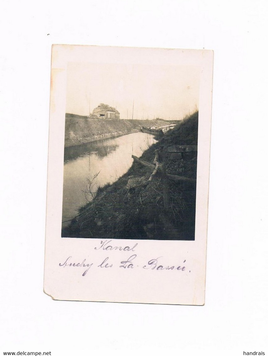 AUCHY LES LA BASSEE CANAL  CARTE PHOTO GUERRE 1914 - 1918 ALLEMANDES - Andere & Zonder Classificatie