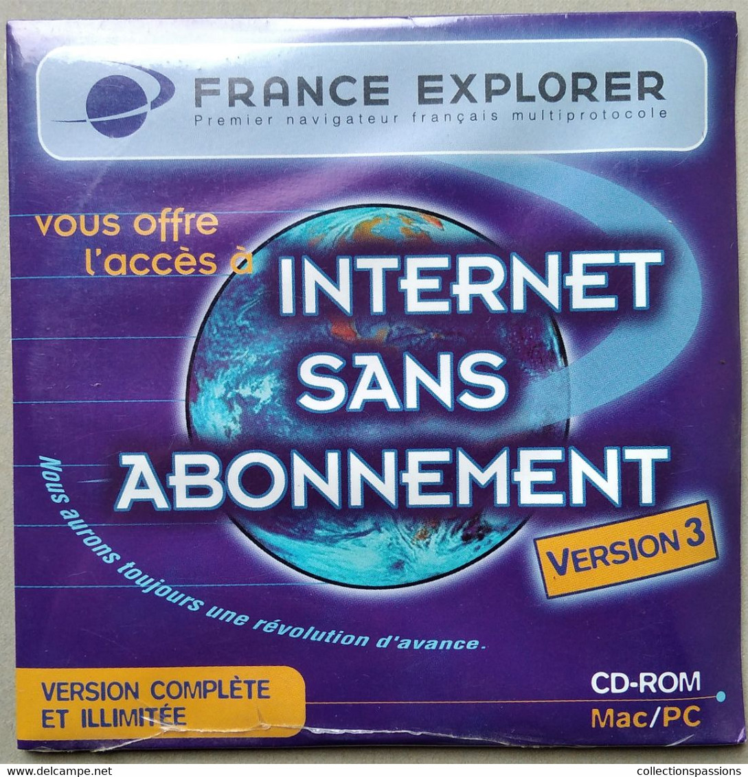 - Pochette CD ROM De Connexion Internet - FRANCE EXPLORER - - Kit De Conección A Internet