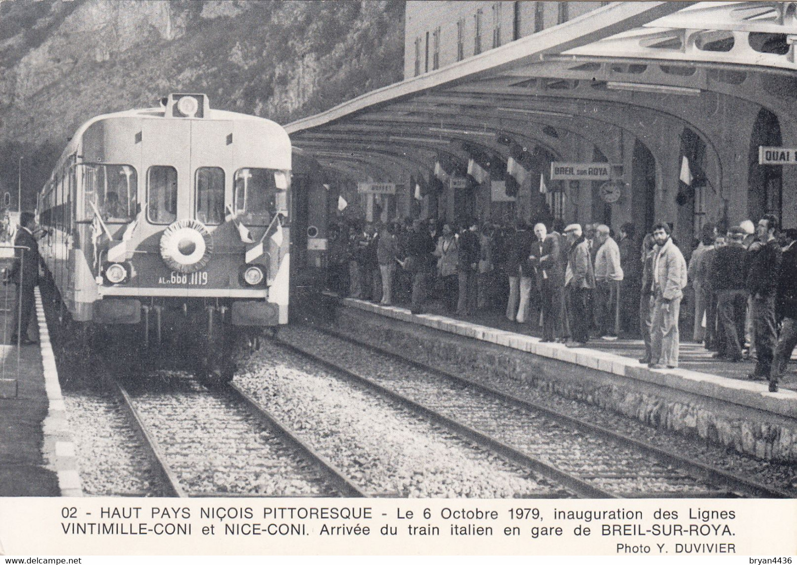 06 - BREIL SUR ROYA - ALPES MARITIME - ARRIVEE DU TRAIN ITALIEN EN GARE - VOIR SCANS - Breil-sur-Roya