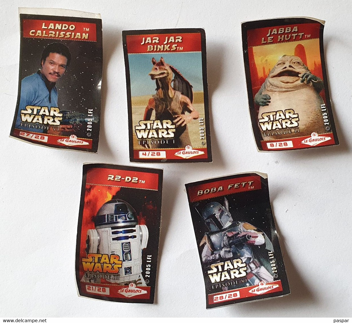 Lot De 5 FIX-Max Star Wars Le Gaulois - Personnages