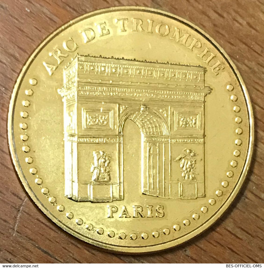 75008 PARIS ARC DE TRIOMPHE MDP 2014 MÉDAILLE SOUVENIR MONNAIE DE PARIS JETON TOURISTIQUE MEDALS COINS TOKENS - 2014