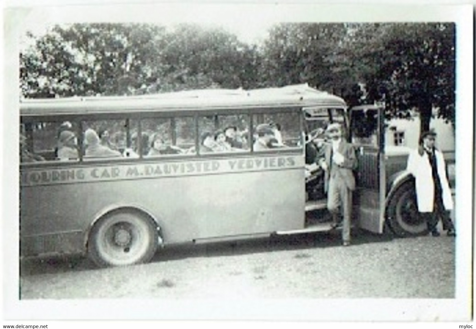 Foto/Photo. Autocar. Touring Car M.Dauvister Verviers. 1930 - Coches