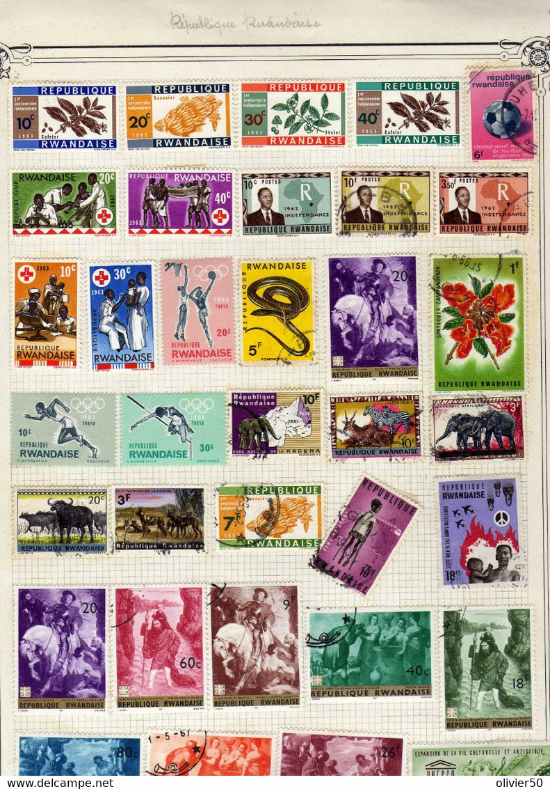 Rwanda (1963-66) -  Faune - Flore - Croix-Rouge Oblit - Used Stamps