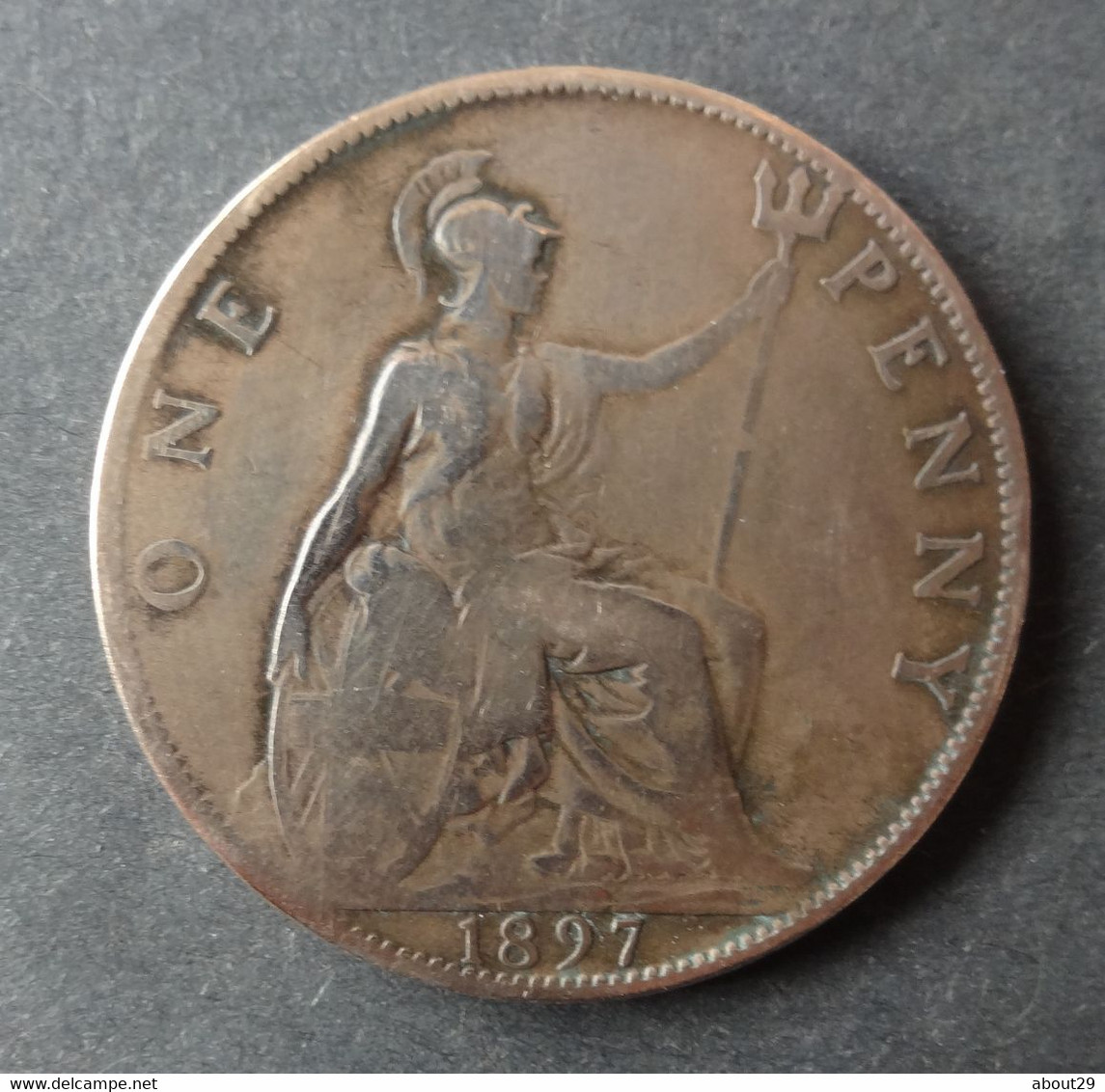 GRANDE BRETAGNE - One Penny - 1897 - Victoria - D. 1 Penny