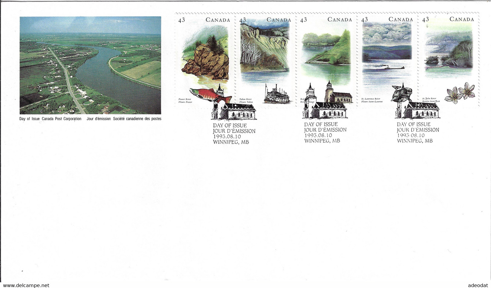 CANADA 1993 SCOTT 1489a FDC - 1991-2000