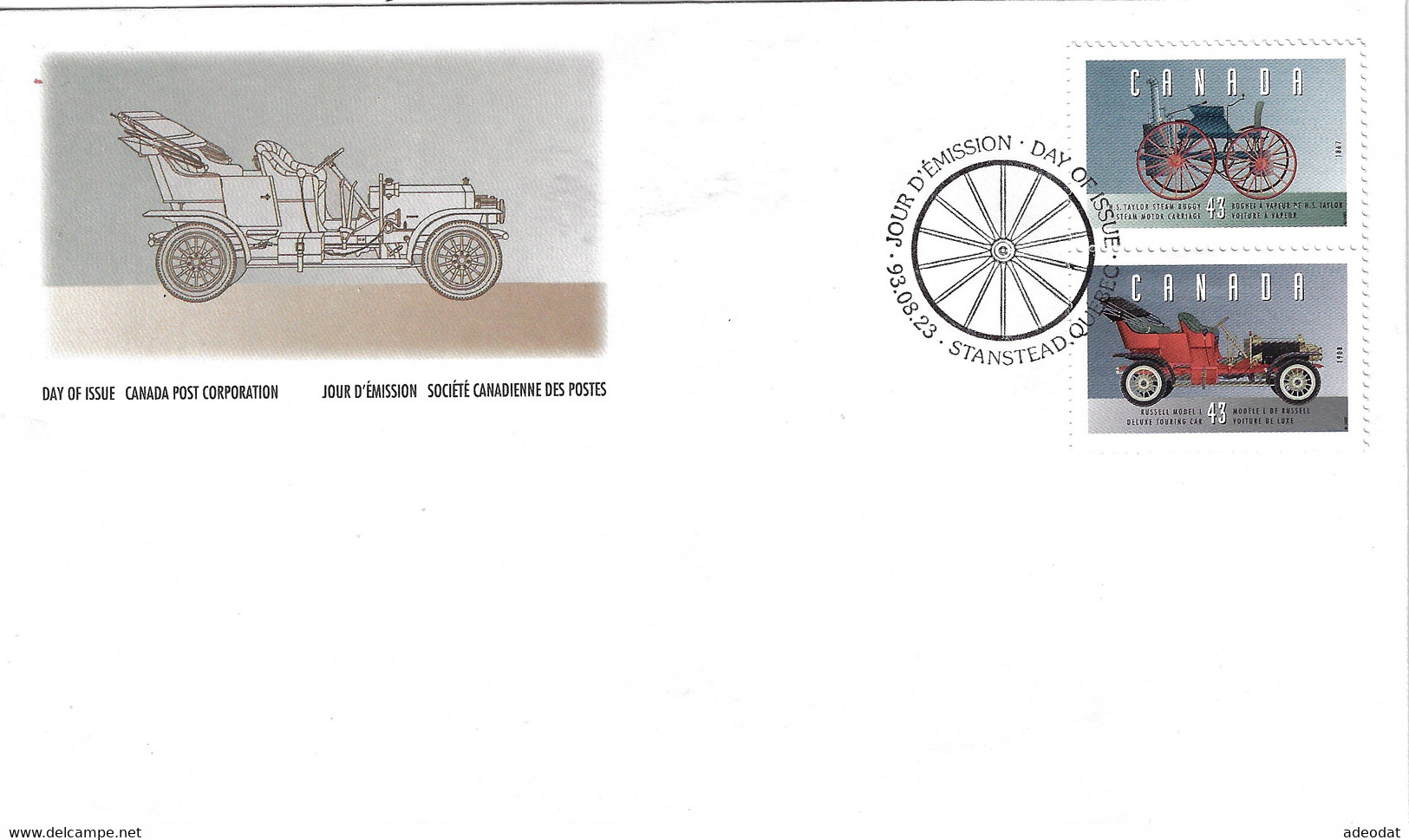 CANADA 1993 SCOTT 1490 3FDCs - 1991-2000