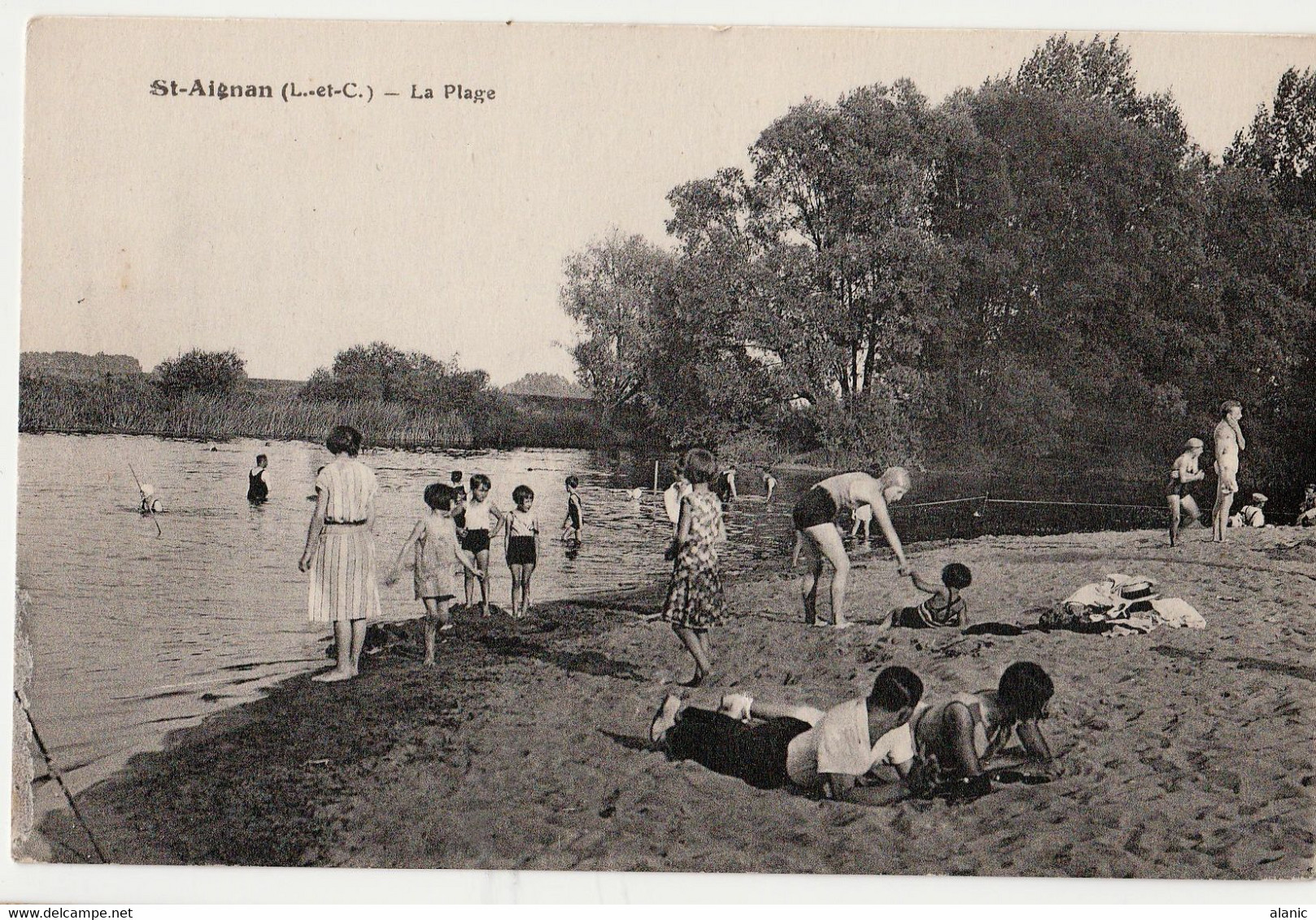 41 Loir Et Cher  - St Aignan Sur Cher- LA PLAGE CIRCULEE     ANIMEE RARE - Saint Aignan