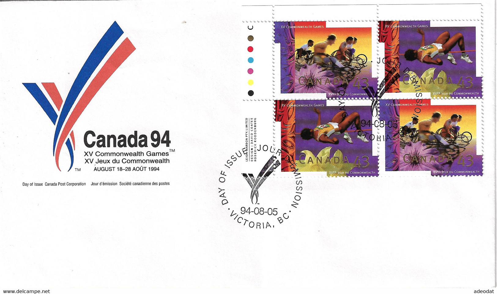 CANADA 1994 SCOTT 1519-1520 FDC - 1991-2000