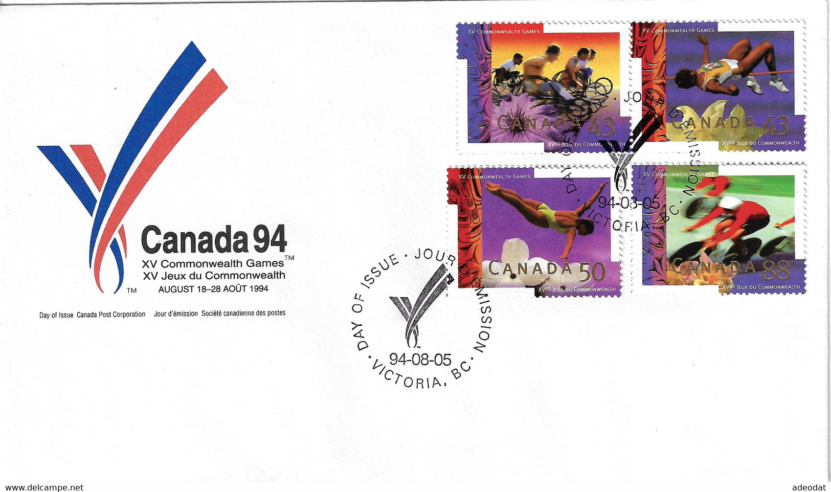 CANADA 1994 SCOTT 1519-1522 COMBINATION FDC - 1991-2000