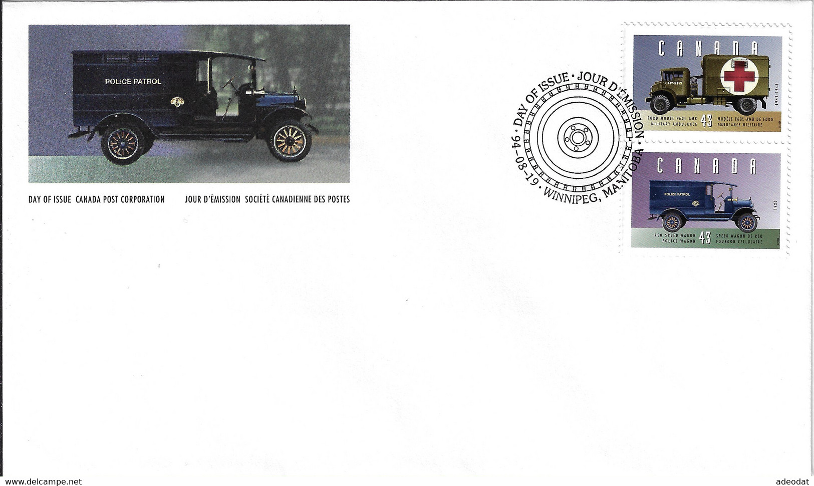 CANADA 1994 SCOTT 1527 3FDCs - 1991-2000