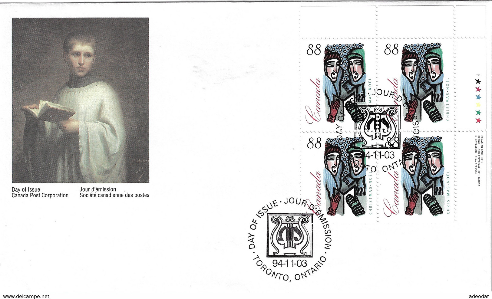 CANADA 1994 SCOTT 1533-36 FDC - 1991-2000