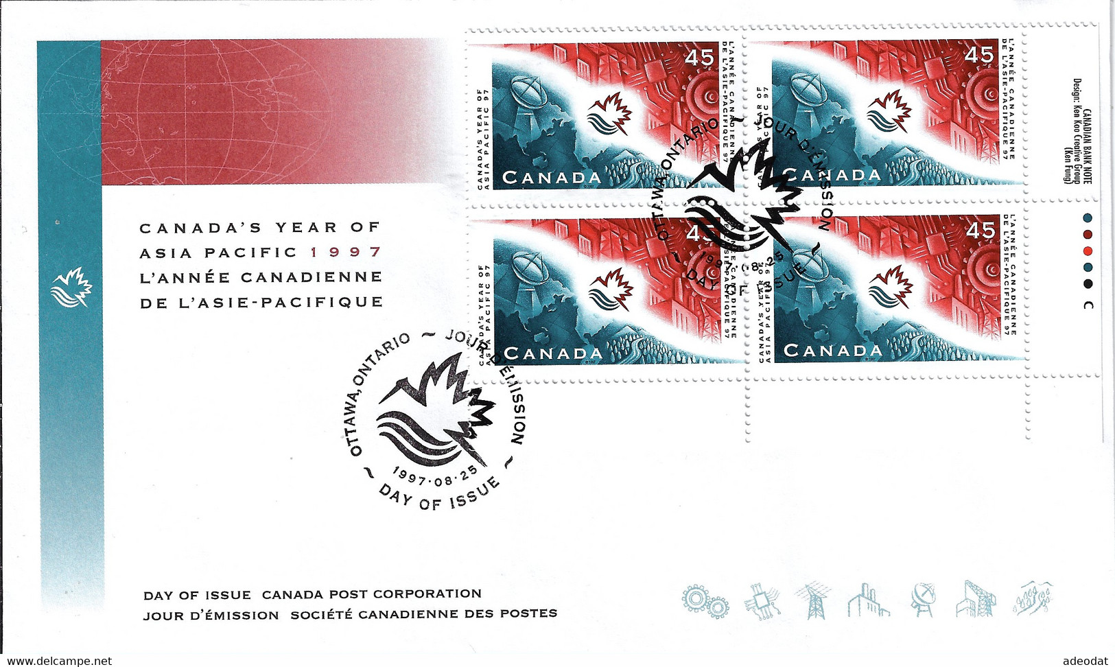 CANADA 1997 SCOTT 1658 CB FDC - 1991-2000