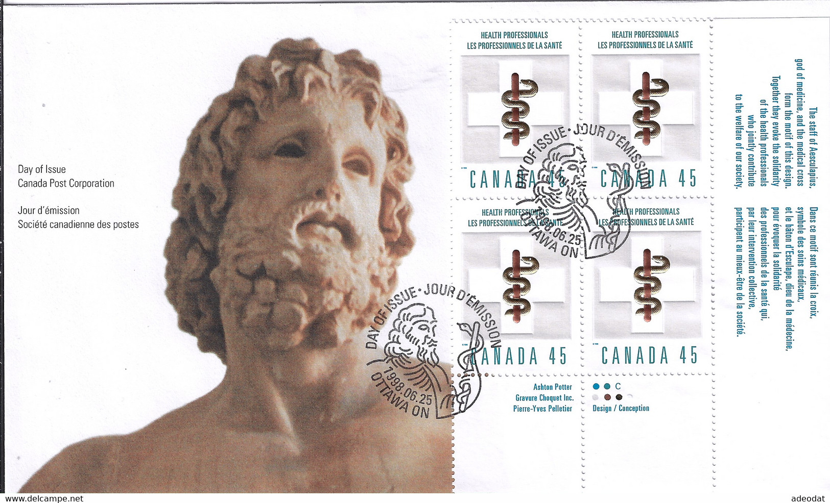 CANADA 1998 SCOTT 1735  LR CB FDC - 1991-2000