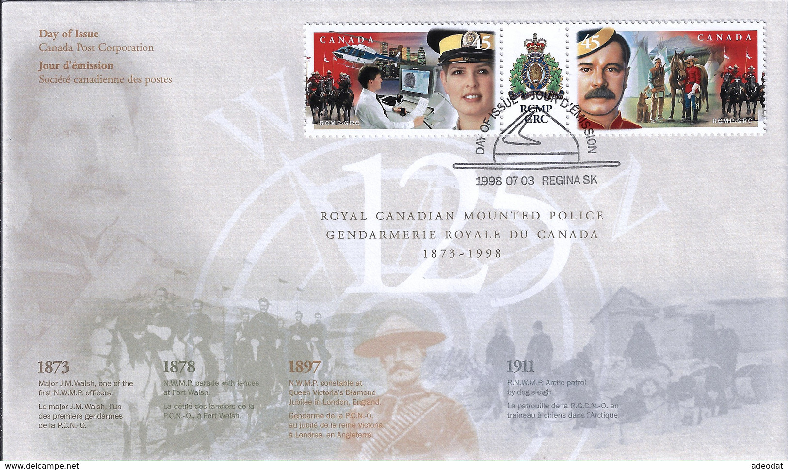 CANADA 1998 SCOTT 1736-1737  FDC - 1991-2000