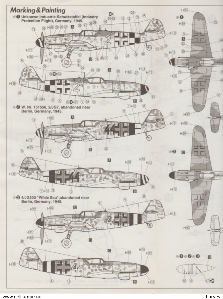 Fumiji 1/48e Messerschmitt 109G10 - Avions