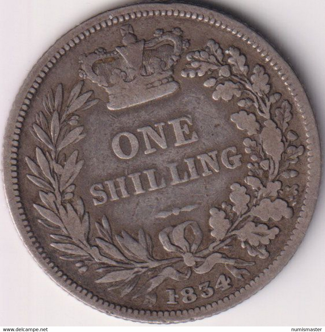 GREAT BRITAIN , SHILLING 1834 , SILVER COIN - I. 1 Shilling