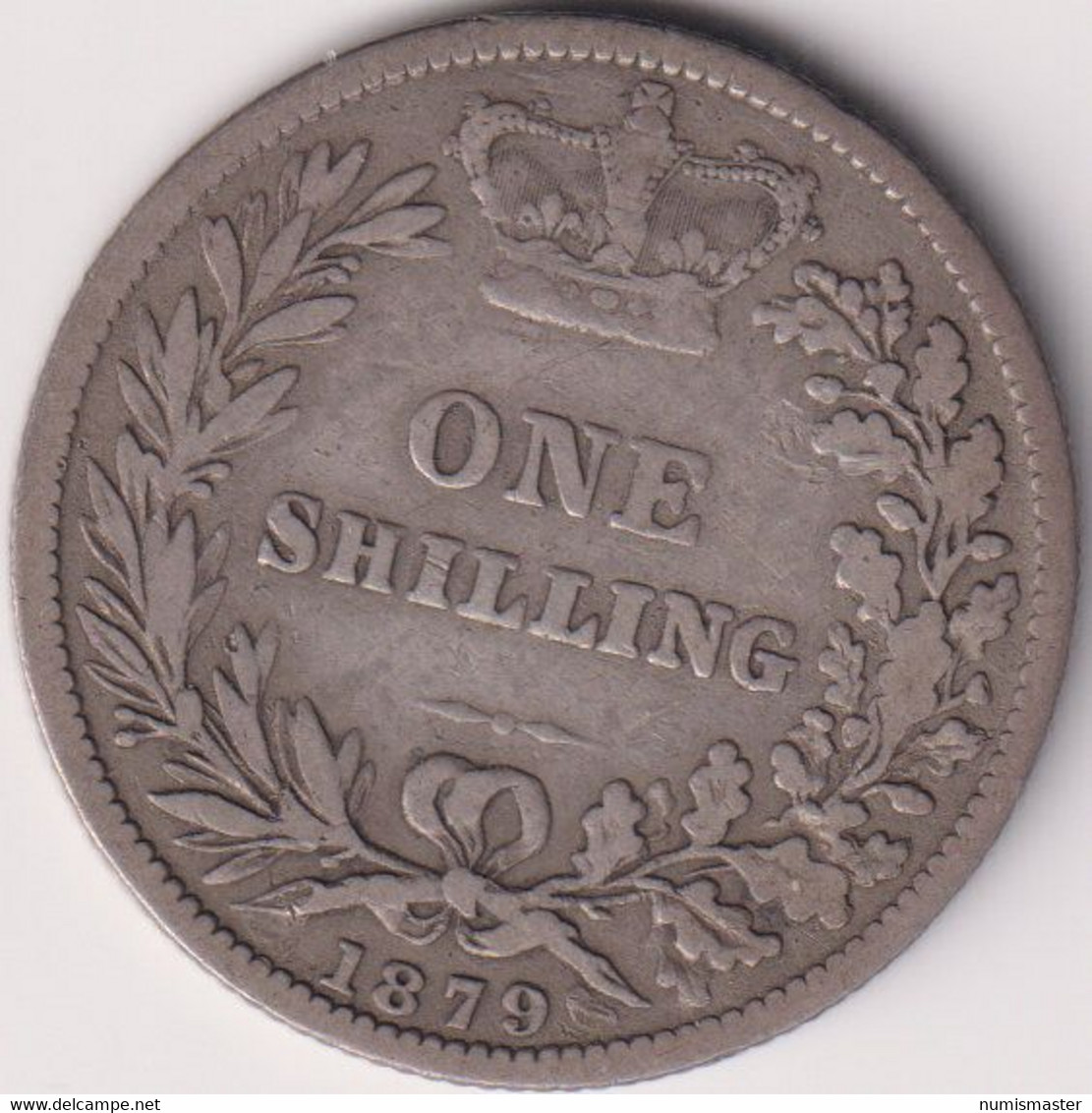 GREAT BRITAIN , SHILLING 1879 , SILVER COIN - I. 1 Shilling