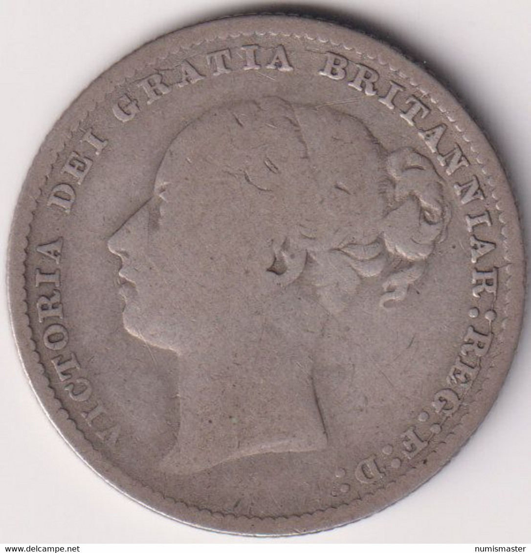 GREAT BRITAIN , SHILLING 1879 , SILVER COIN - I. 1 Shilling