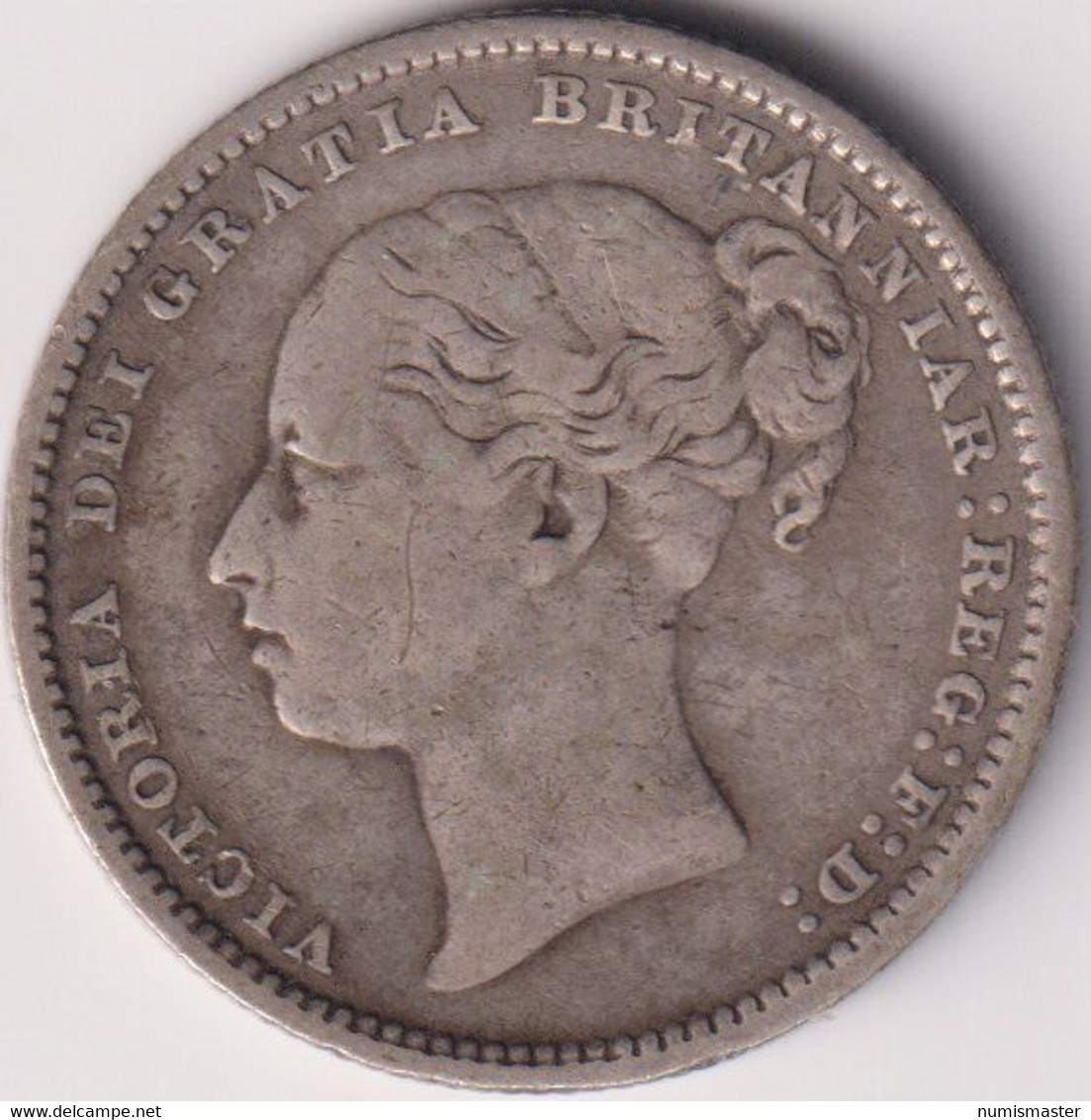 GREAT BRITAIN , SHILLING 1884 , SILVER COIN - I. 1 Shilling
