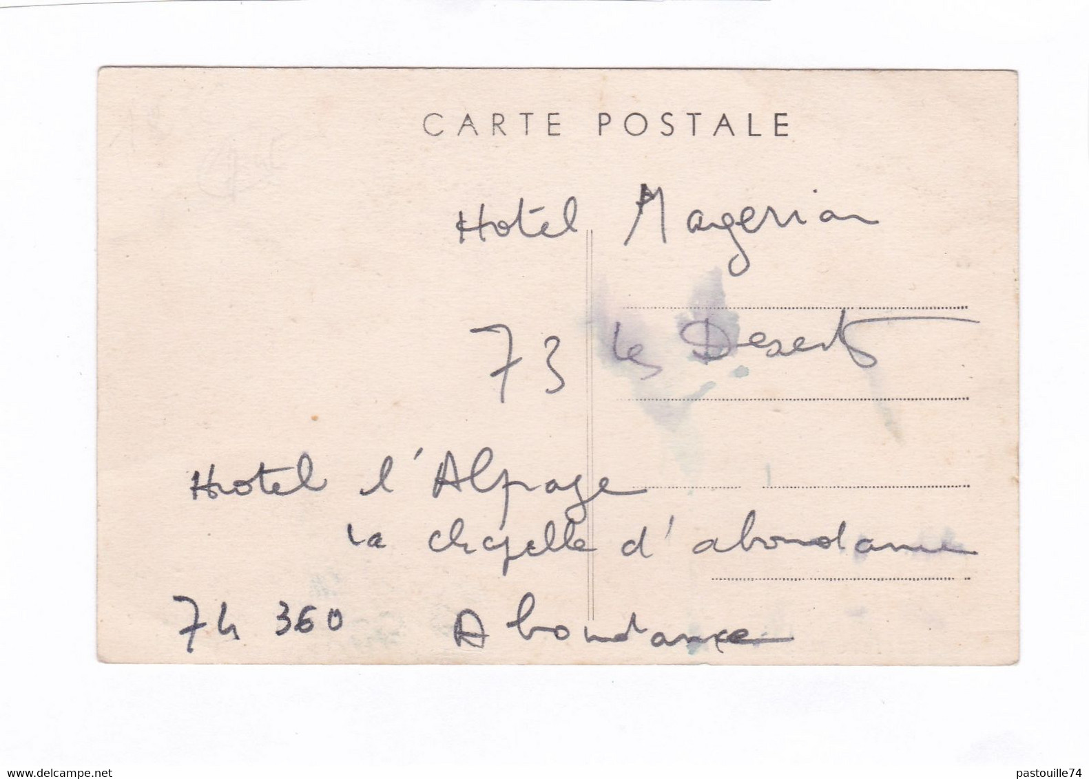 CPA :  14 X 9  -  DINGY-ST-CLAIR  -  HOTEL  DU  FIER  -  MARTINOD,  Propriétaire - Dingy-Saint-Clair