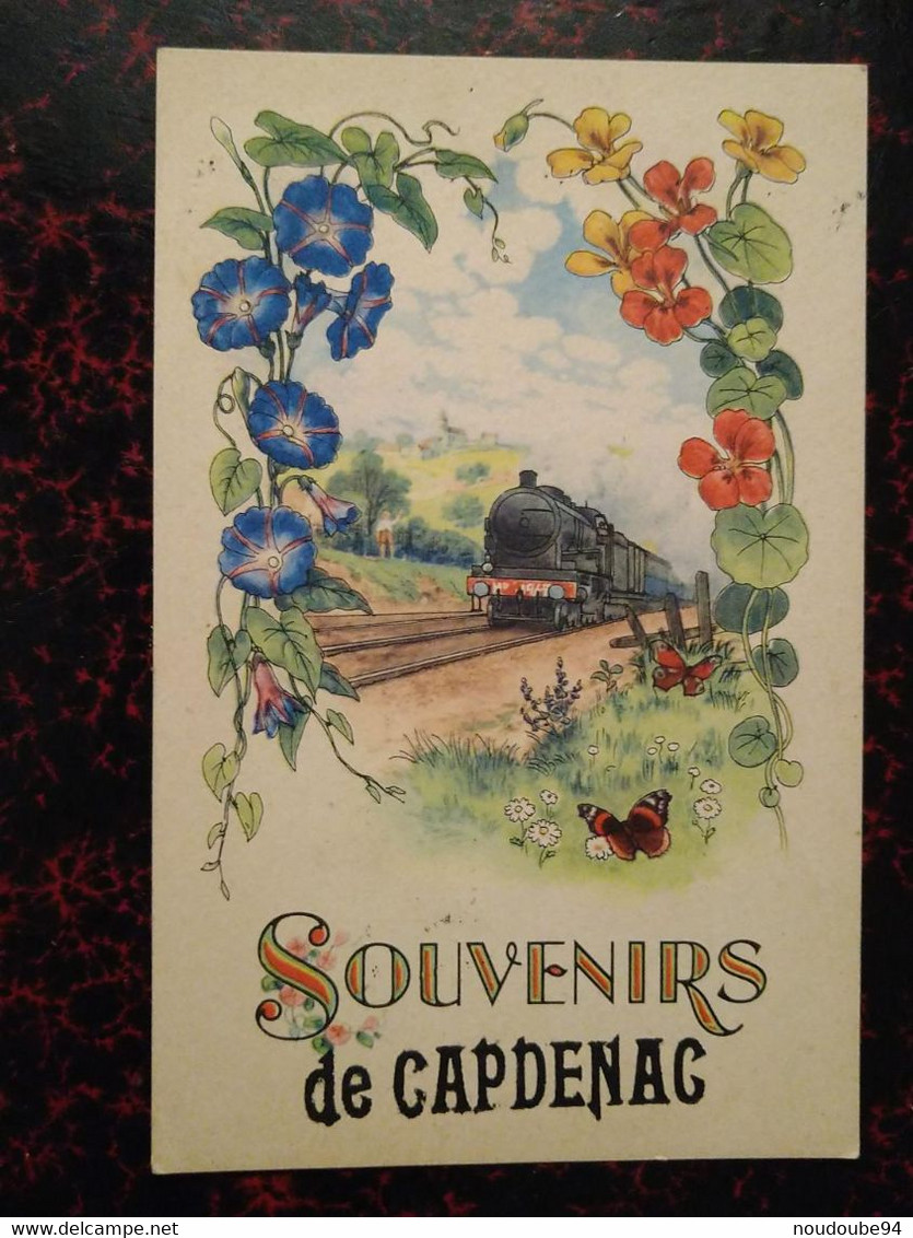 46 Lot Capdenac Souvenir De Capdenac Train Locomotive - Andere & Zonder Classificatie