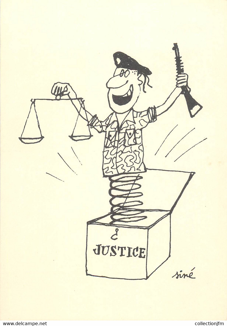 CPSM ILLUSTRATEUR SINE / JUSTICE / GUERRE D ALGERIE - Sine