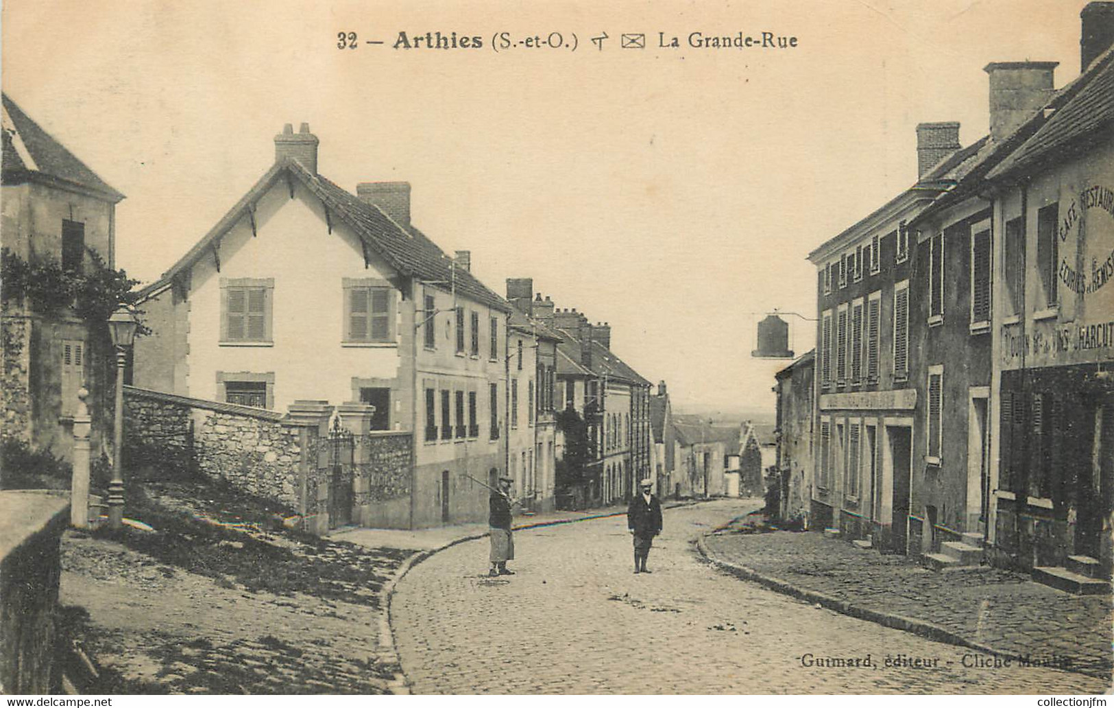 / CPA FRANCE 95 "Arthies, La Grande Rue" - Arthies