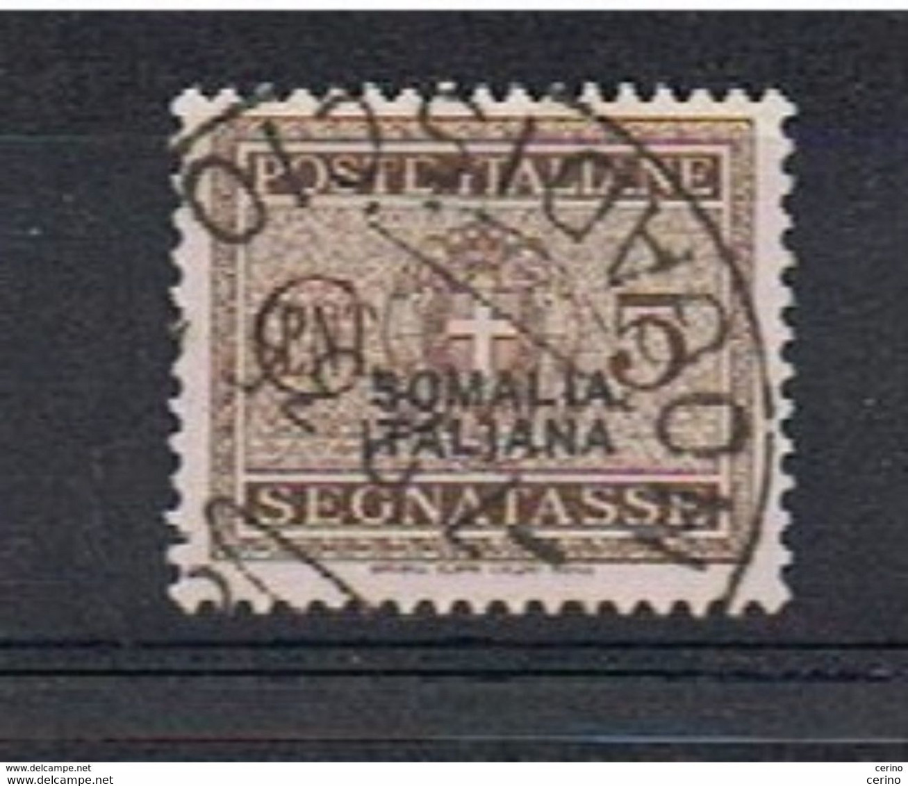 SOMALIA:  1934  TASSE  -  5 C. BRUNO  US. -  SASS. 52 - Somalië