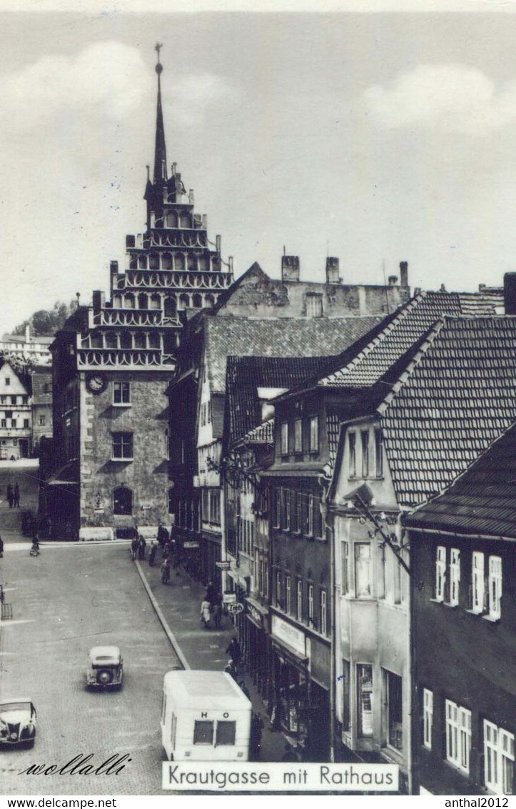 Rarität MB Pößneck PKW Marktplatz Geschäft Lechner Plakat "Unsere Ist In Gefahr" Käfer Krautgasse 19.8.1962 - Poessneck