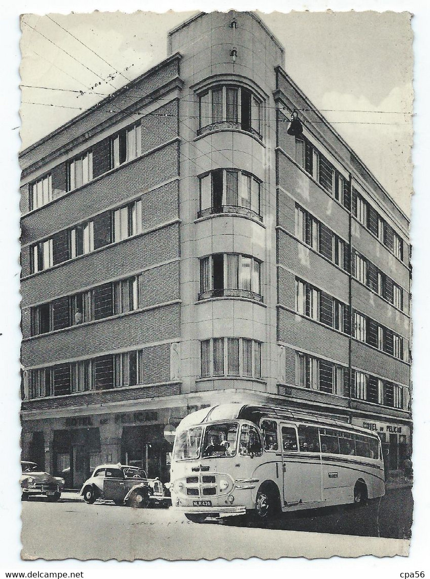 BRUXELLES - Hôtel Du Pélican - Beau Cliché Avec AUTOBUS (1961) > Vente Directe X - Pubs, Hotels, Restaurants