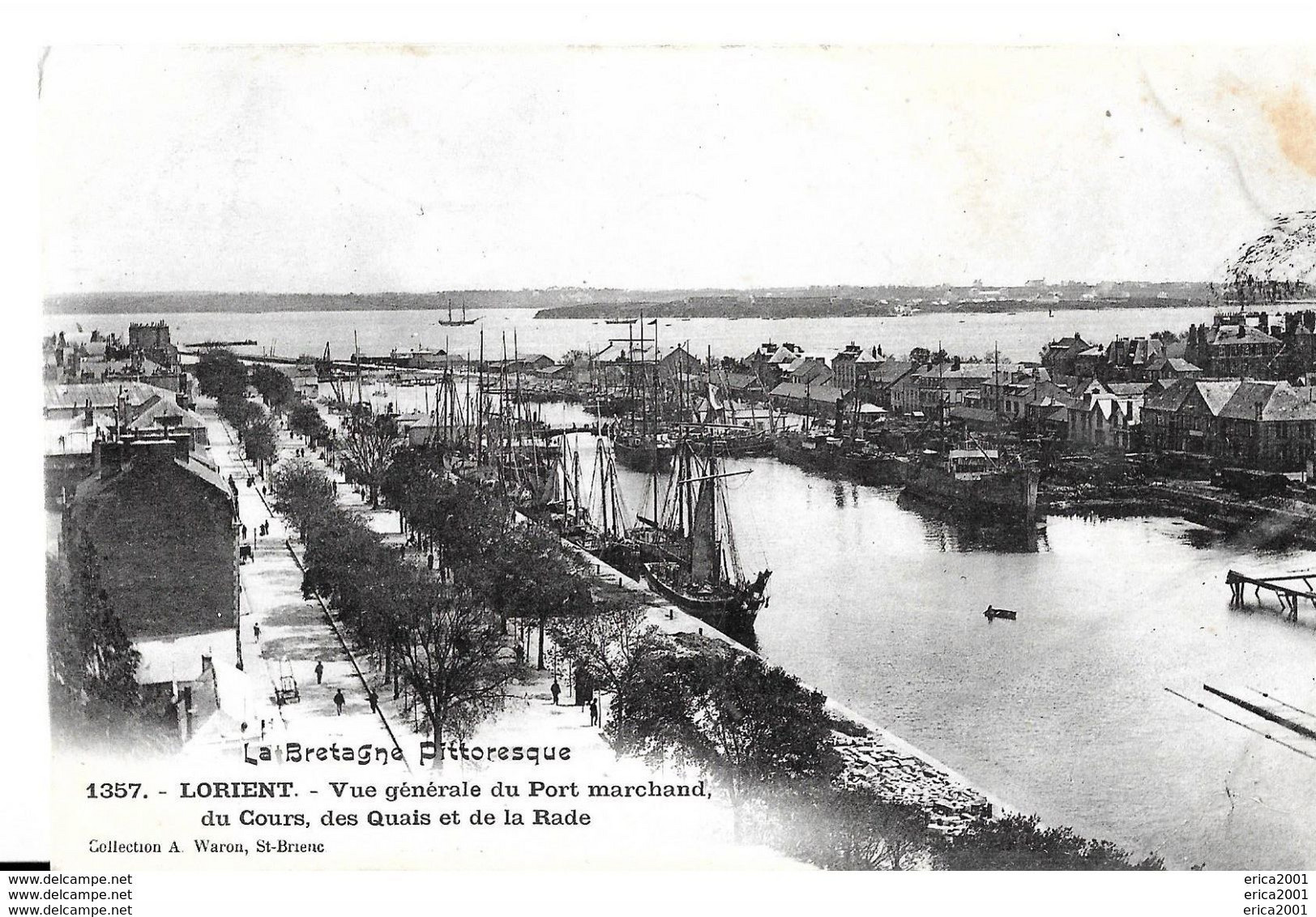 Lorient. Vue Générale Du Port Marchand ,du Cours , Des Quais Et De La Rade . - Lorient