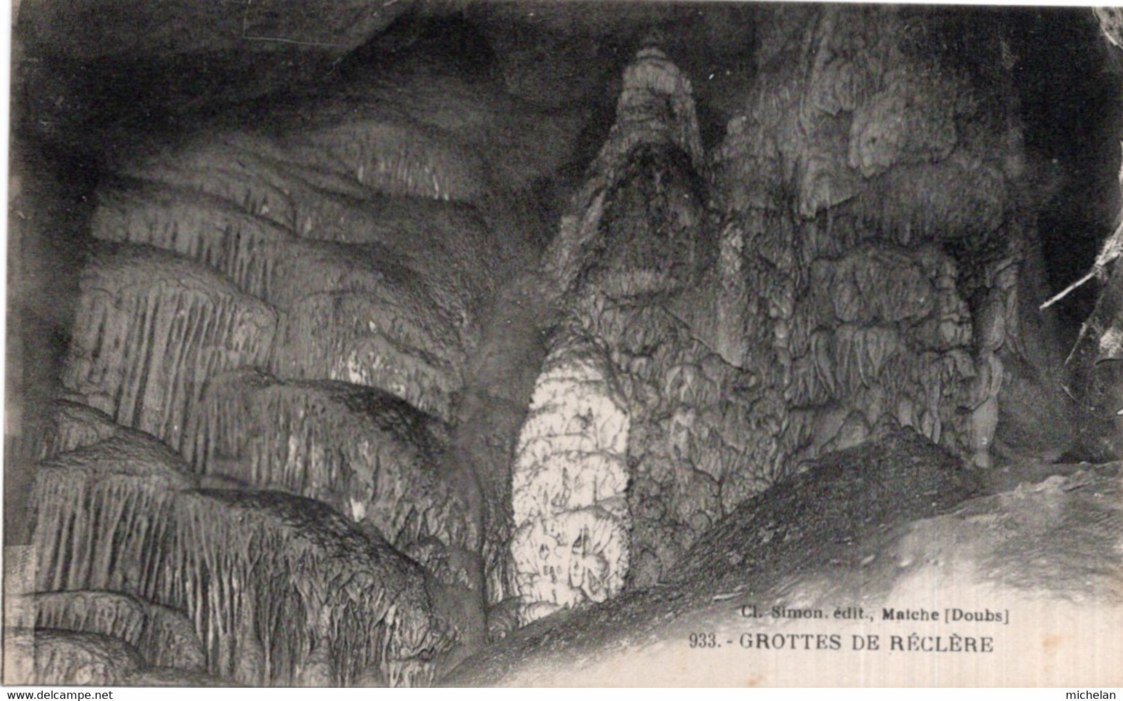 CPA   SUISSE    GROTTES DE RECLERE - Réclère