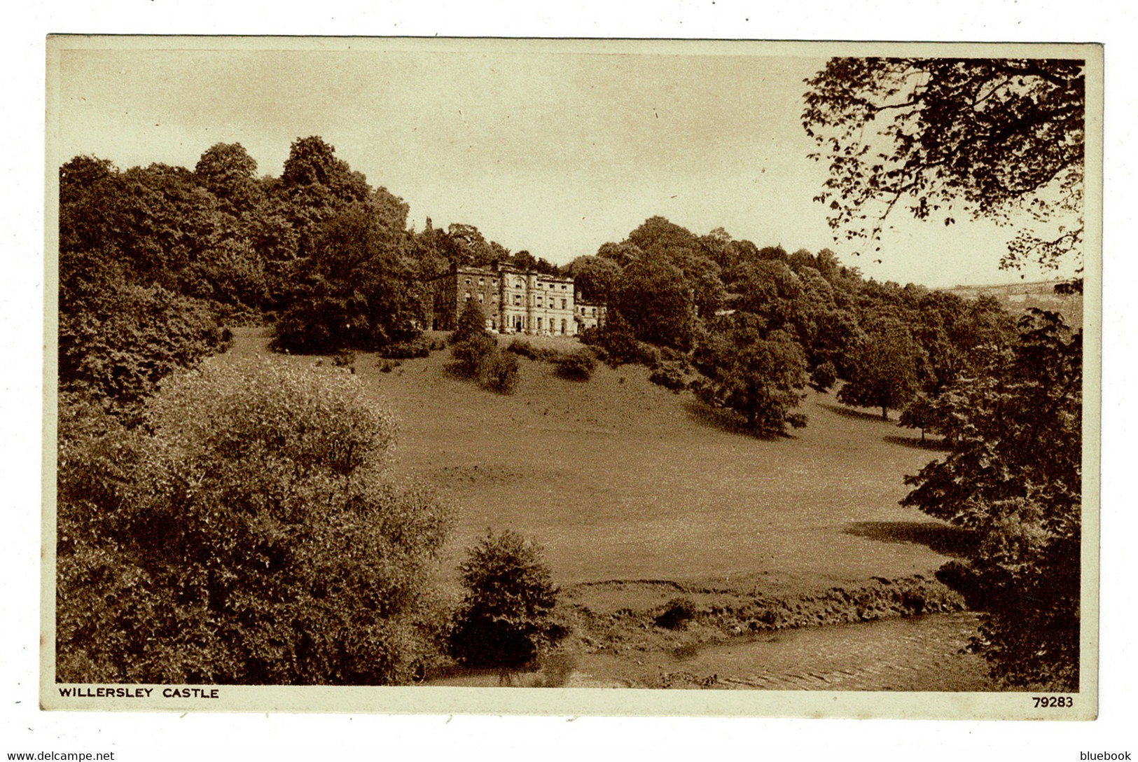 Ref 1479 - 3 X Postcards Interior & Exterior Willersley Castle - Derbyshire - Derbyshire