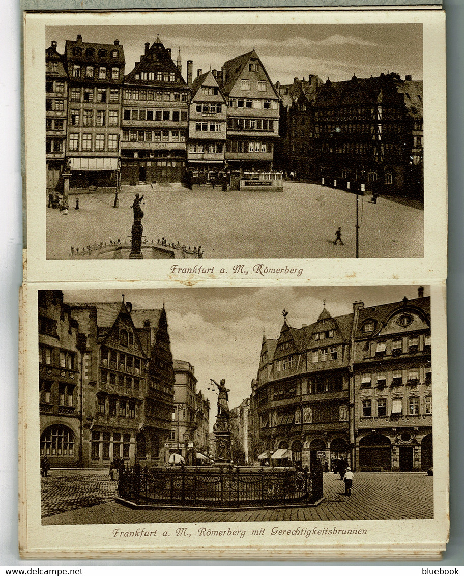 Ref 1479 - Early Postcard Booklet - Frankfurt Album Vom Bodensee Germany - 20 Views - Frankfurt A. Main