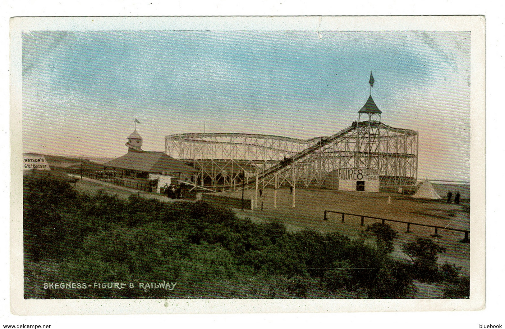 Ref 1479 - Early Postcard - Skegness Figure 8 Scenic Railway - Roller Coaster Lincolnshire - Otros & Sin Clasificación