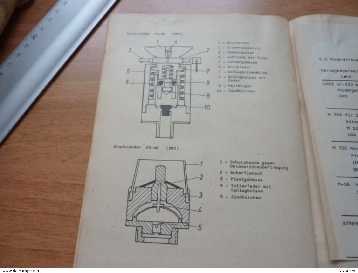 Notice Sur Le Techniques De Minage Nato  , Mines, Grenades , 1939-1945, Autres, Munitions - Other & Unclassified