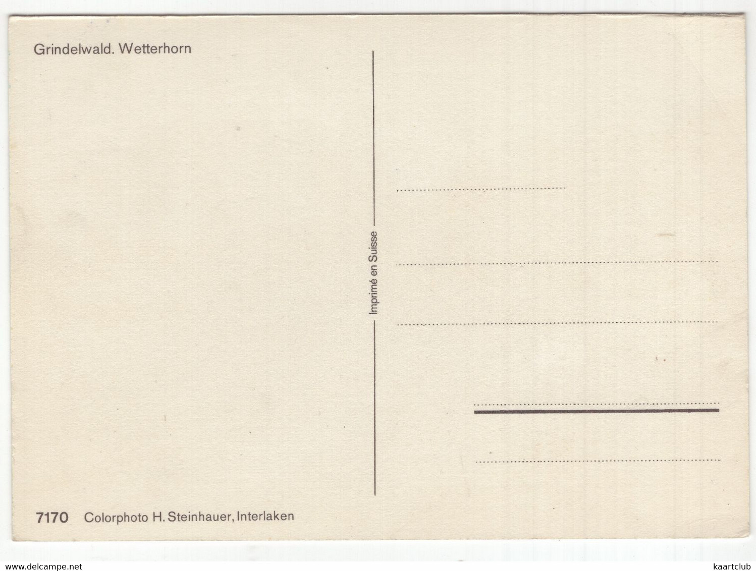 Grindelwald: AUTO-UNION (DKW) 1000 - Wetterhorn - (Suisse/Schweiz) - Passenger Cars