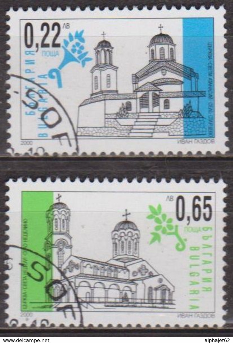 Religion - BULGARIE - Eglises - N° N°3885-3888 - 2000 - Oblitérés