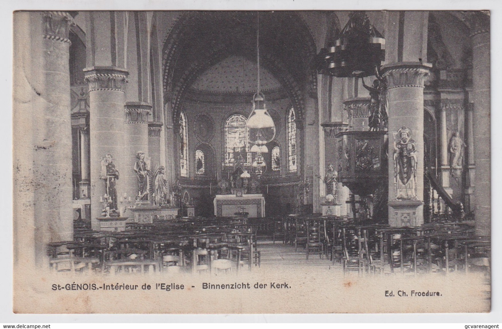 ST GENOIS  INTERIEUR DE L'EGLISE - Zwevegem