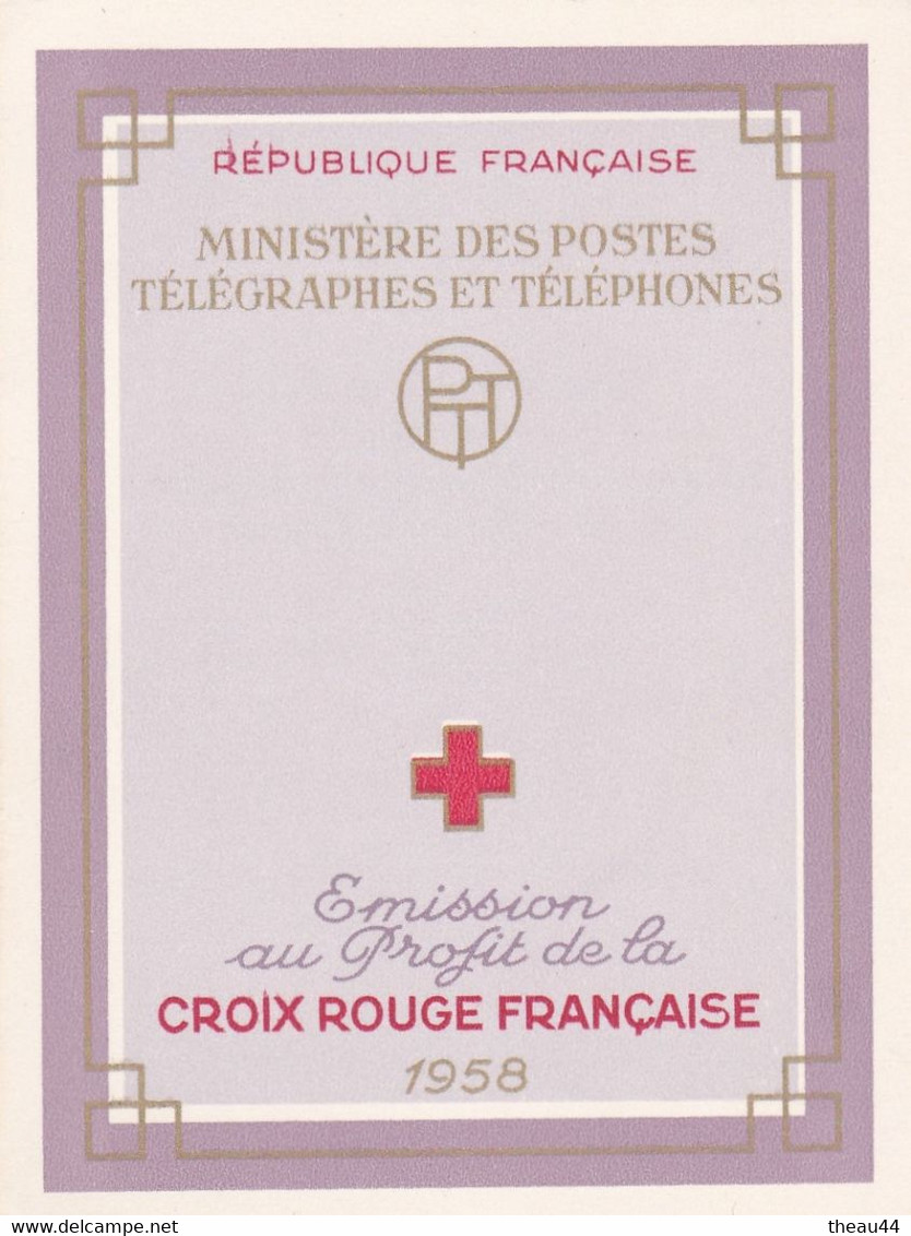 Carnet De 8 Timbres De La "CROIX ROUGE FRANCAISE" De 1958 - Saint-Vincent-de-Paul - Red Cross