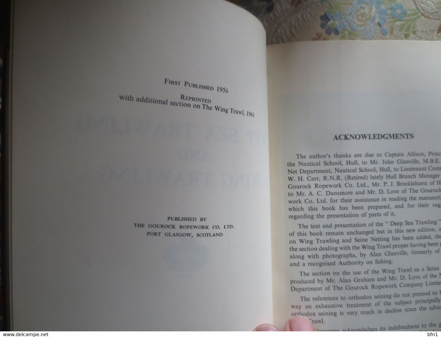 DEEP SEA TRAWLING AND WING TRAWLING - GOUROCK -1961 - Earth Science